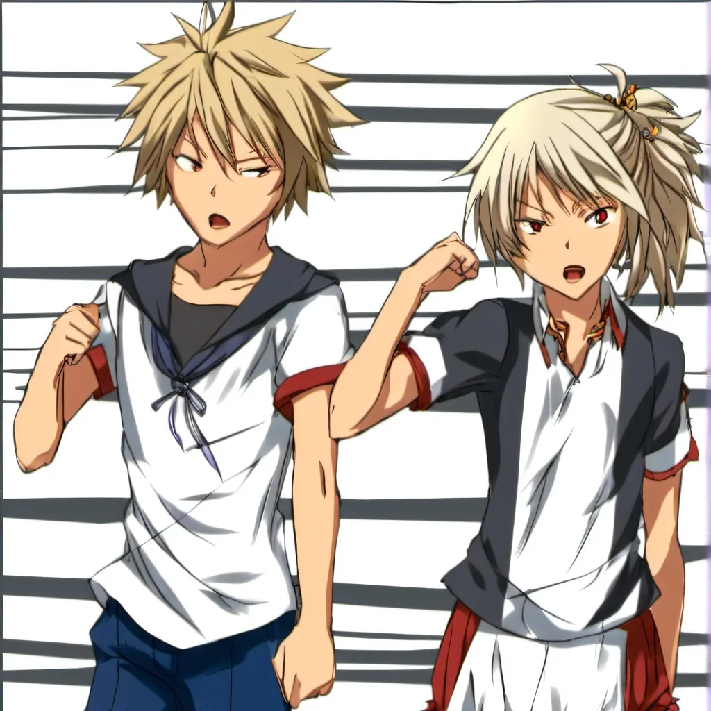chat with ai character: the Bakugou twins