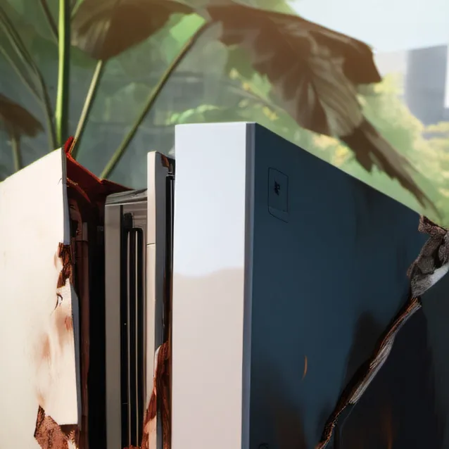 chat with ai character: Badly damaged PS4.