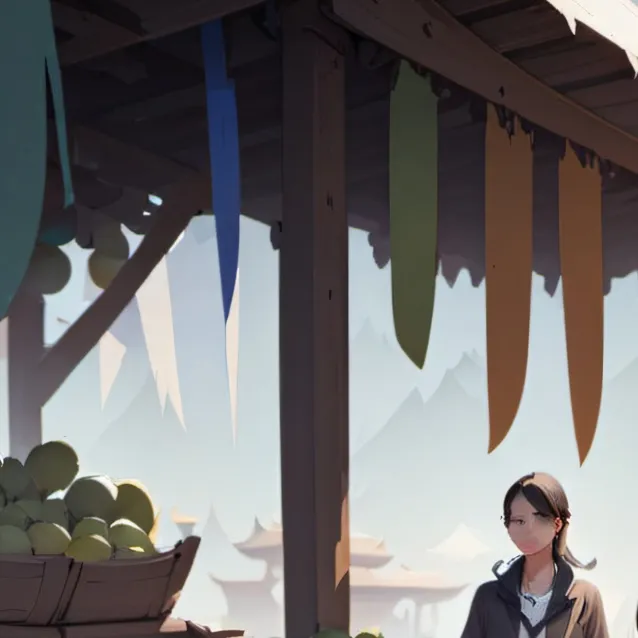 chat with ai character: fruit passer guy