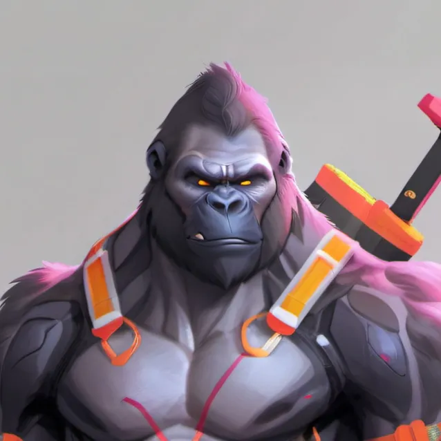 chat with ai character: killer gorilla 