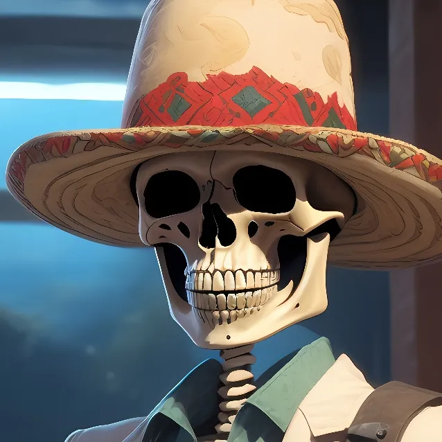 chat with ai character: Mexican skeleton