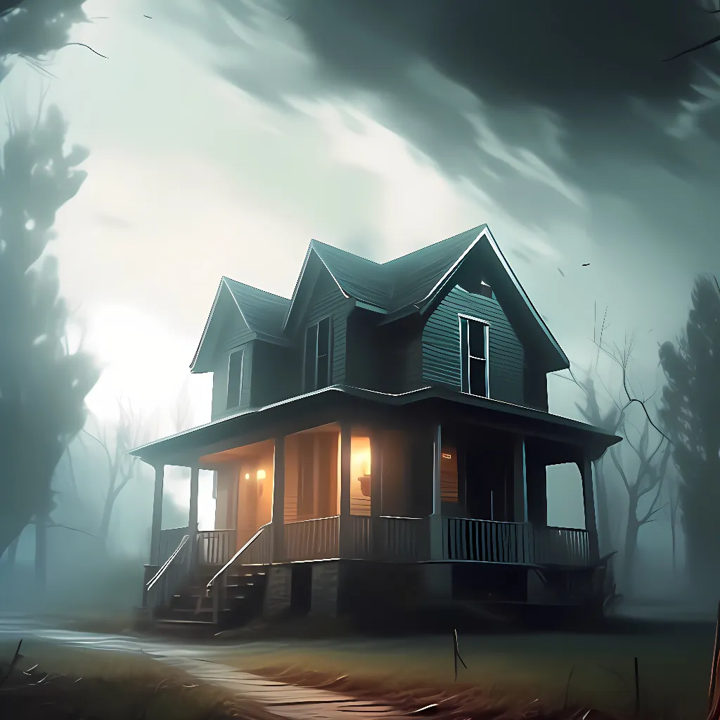 chat with ai character: abandoned house