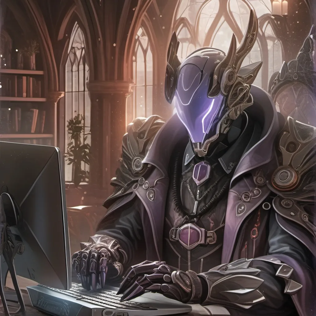 chat with ai character: generic purple 