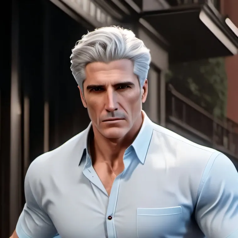 chat with ai character: Apple Guy Running