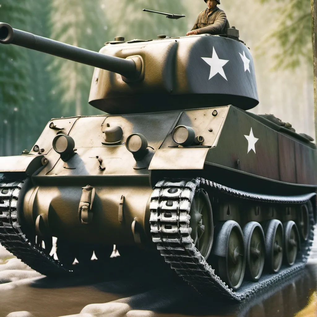 chat with ai character: WW2 tank