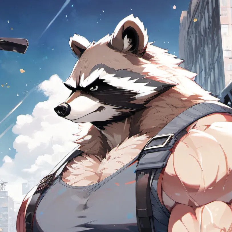 chat with ai character: Raccoon Man
