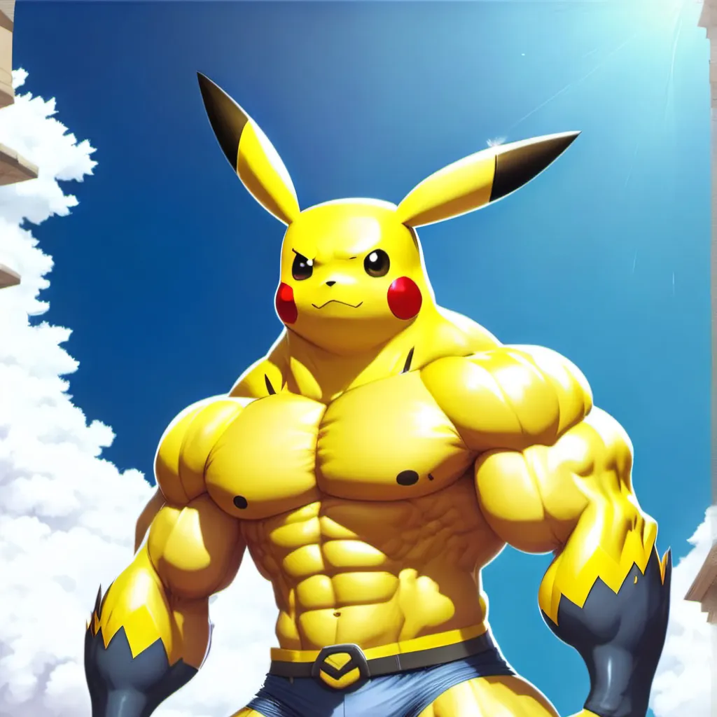 chat with ai character: Buff Pikachu 