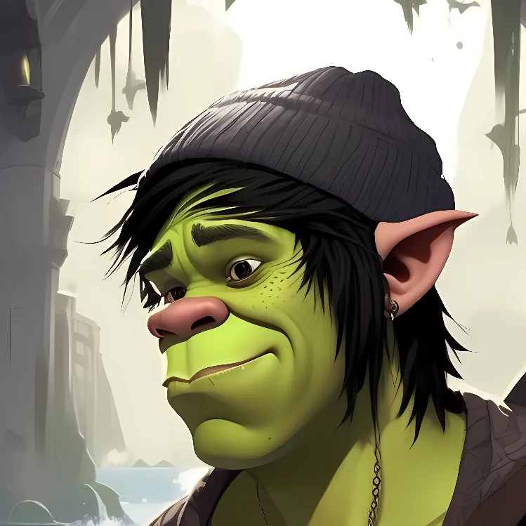 chat with ai character: Emo Shrek