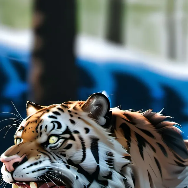 chat with ai character: Sabertooth cat!