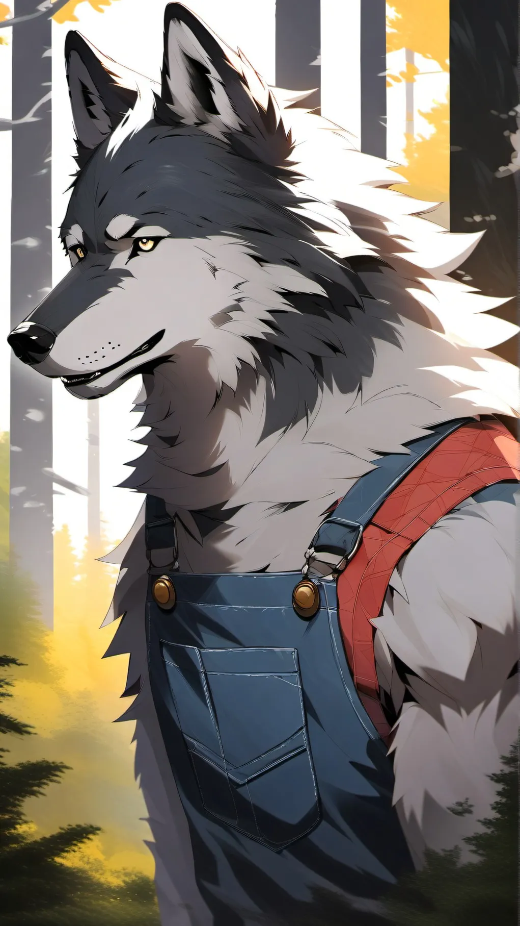 ai character: The wolf background