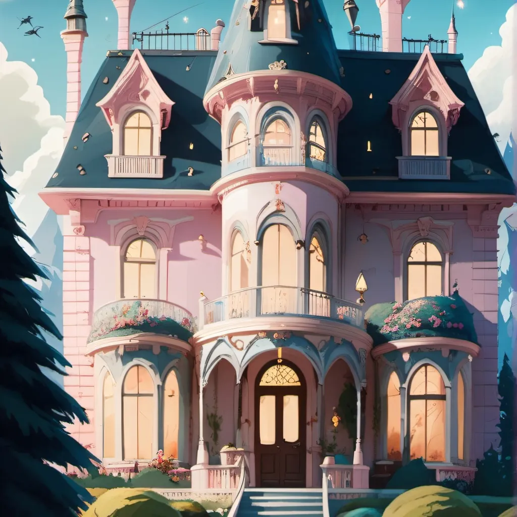 chat with ai character: The pink palace