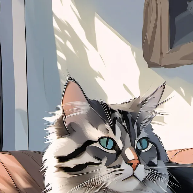 chat with ai character: cat