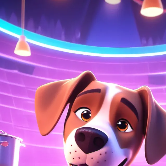 chat with ai character: brown dog