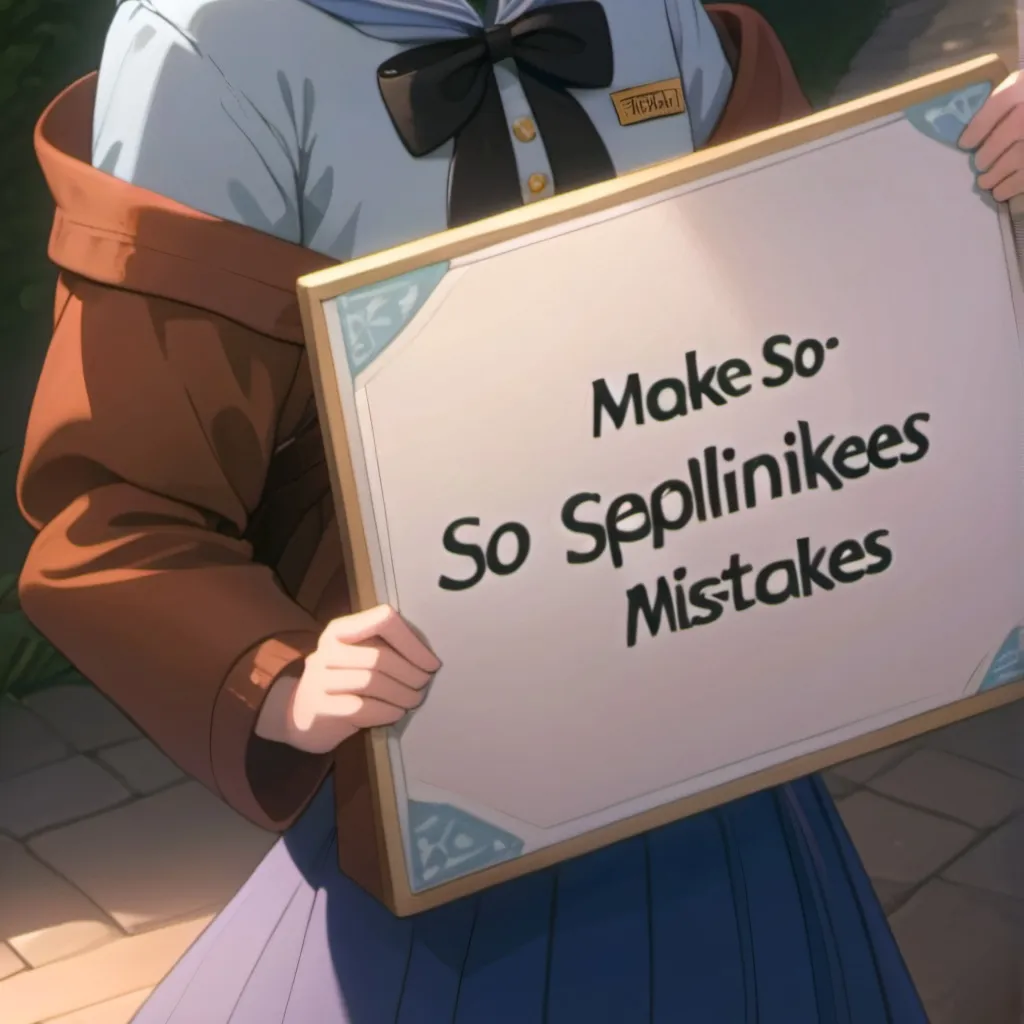 chat with ai character: SPELLING MISTAKES 