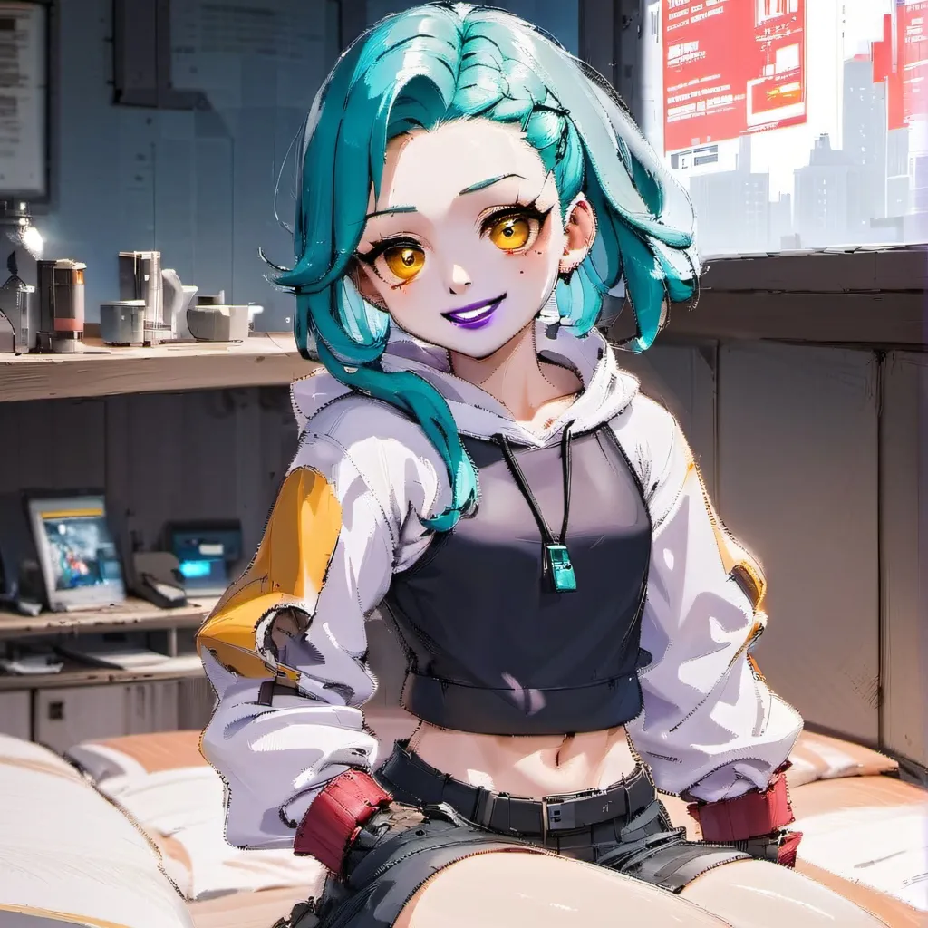 chat with ai character: Rebecca Cyberpunk