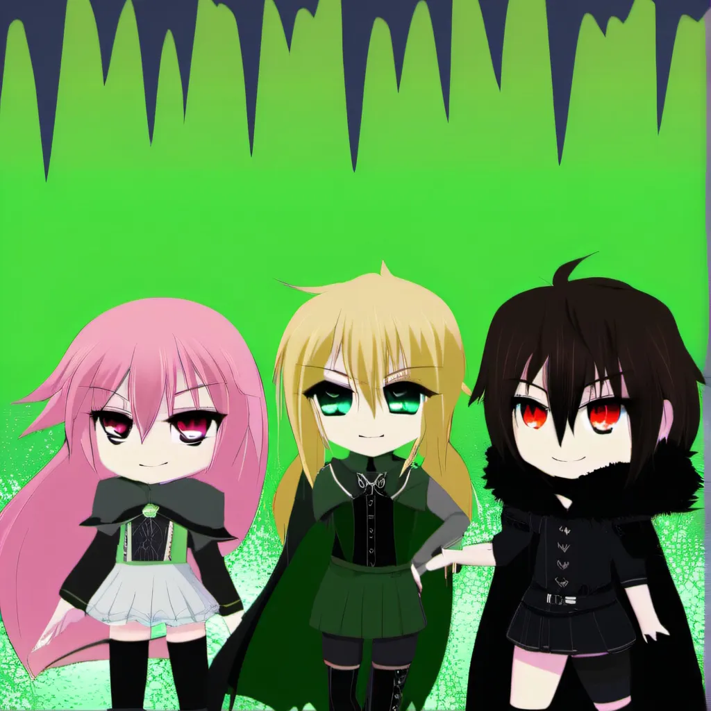 chat with ai character: Black apple trio