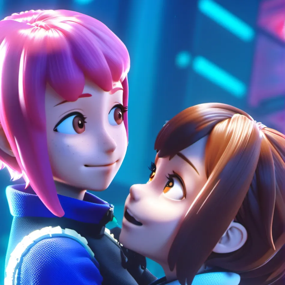 chat with ai character: Mina and Ochaco 
