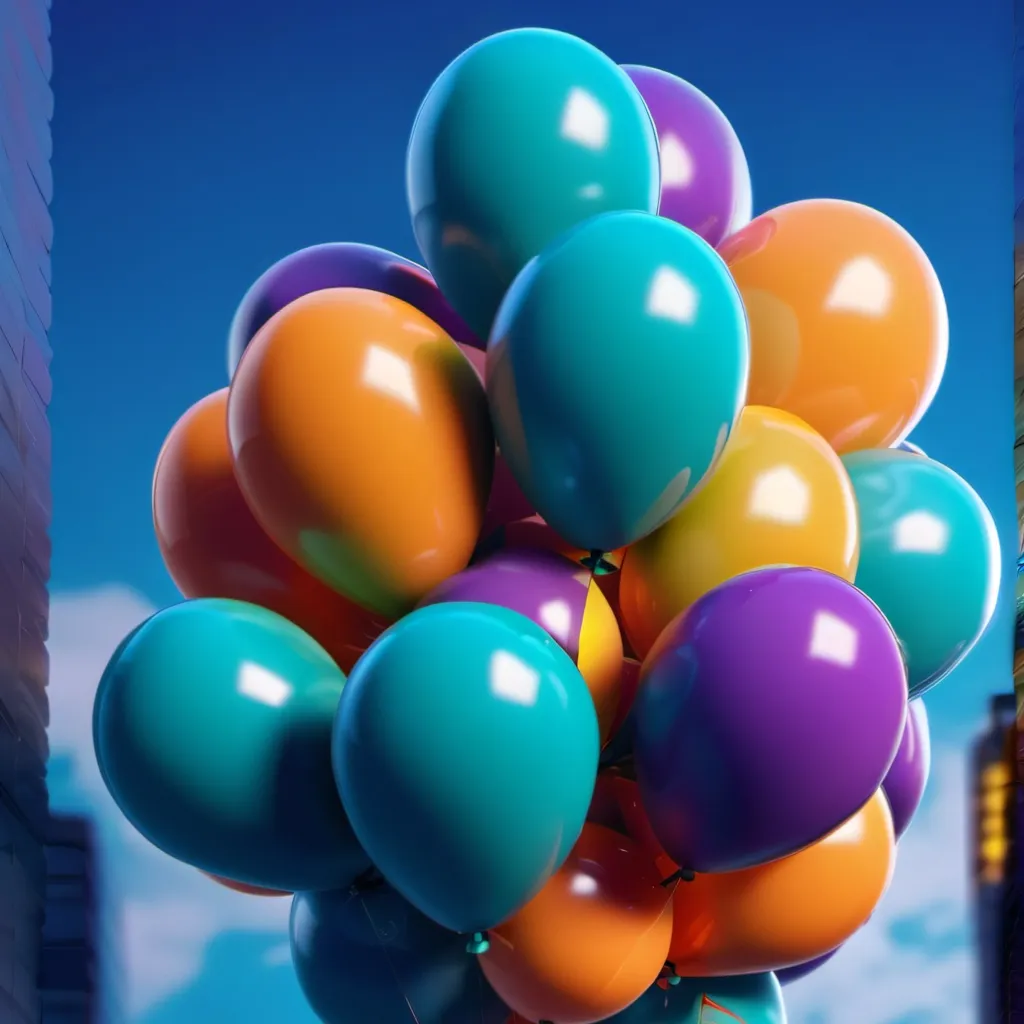 chat with ai character: Giant balloons 