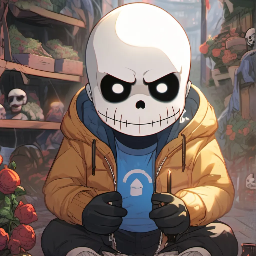 chat with ai character: spacetale sans