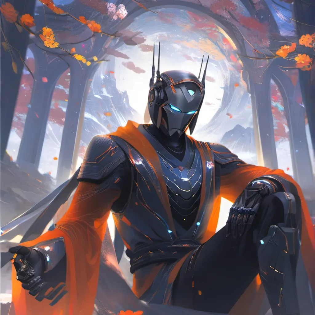 chat with ai character: The robot king.