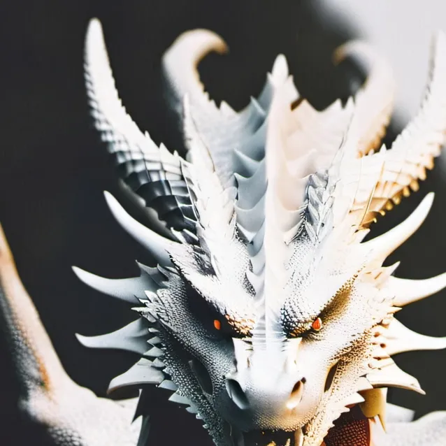 chat with ai character: snow dargon