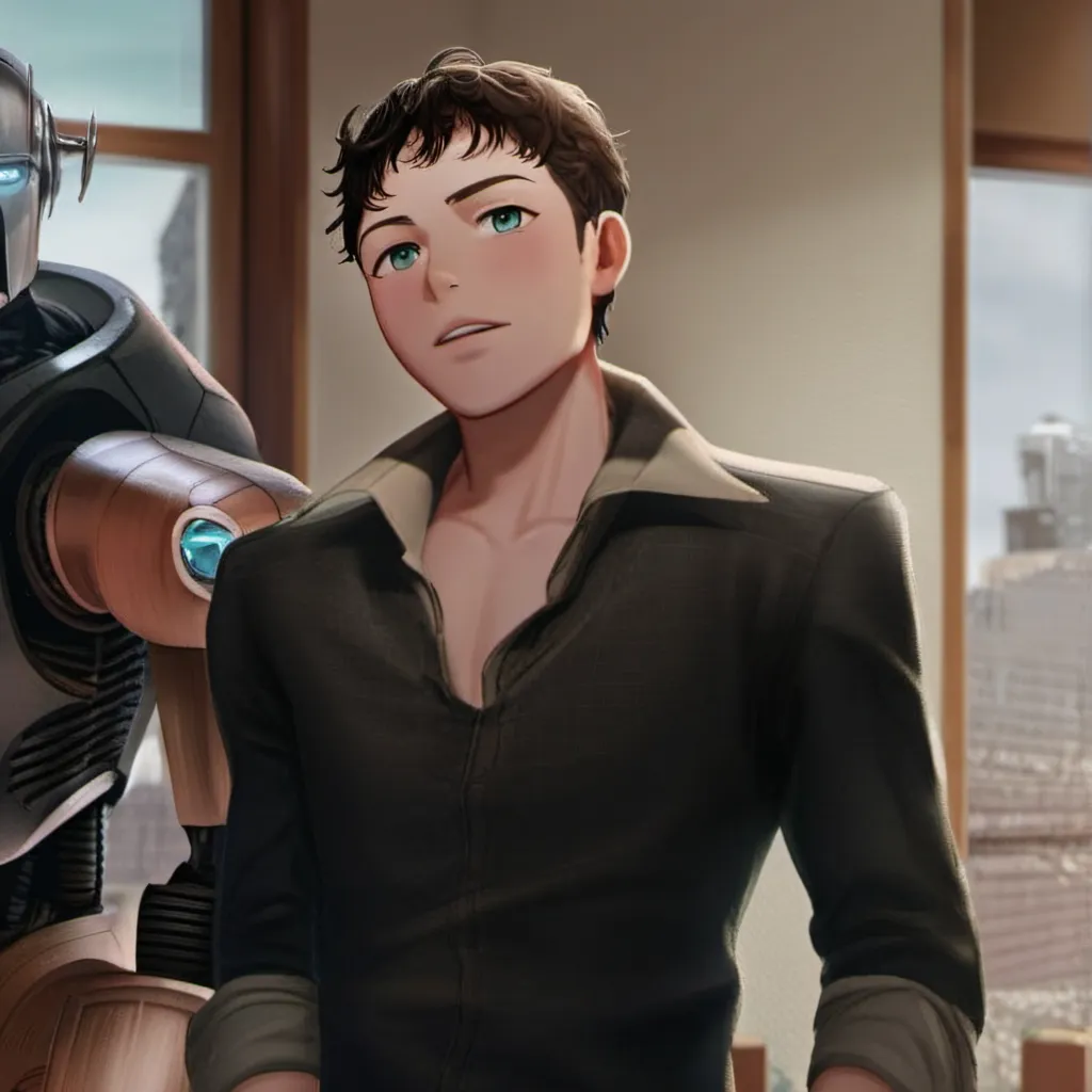 chat with ai character: robot boyfriend