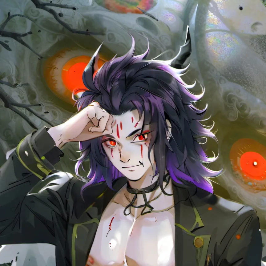 chat with ai character: Kokushibo