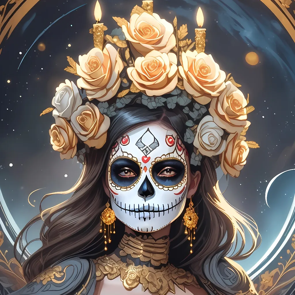 chat with ai character: The golden catrina