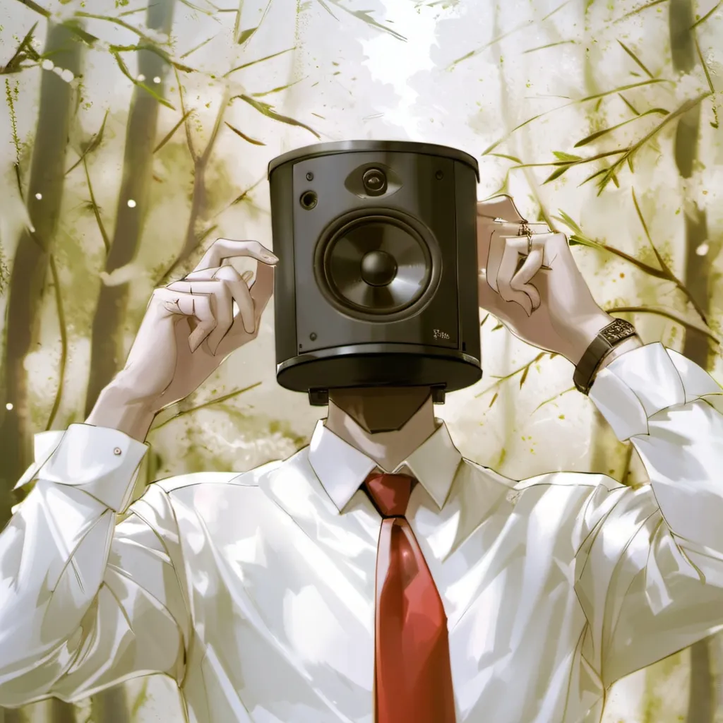 chat with ai character: Large speaker man 