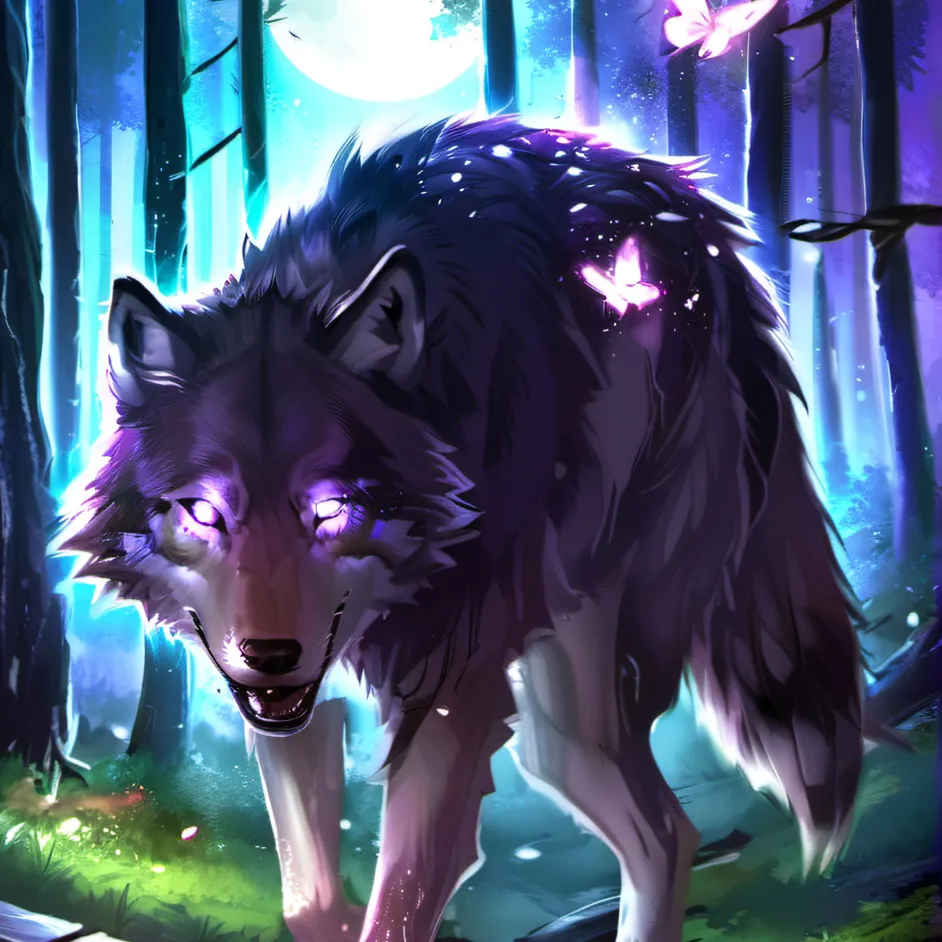 chat with ai character: Galaxy Spirt Wolf