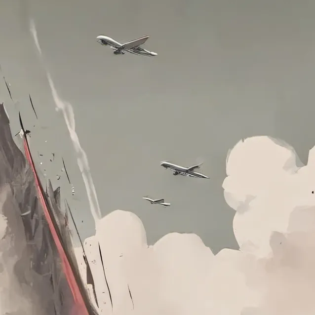 chat with ai character: Mid air collision