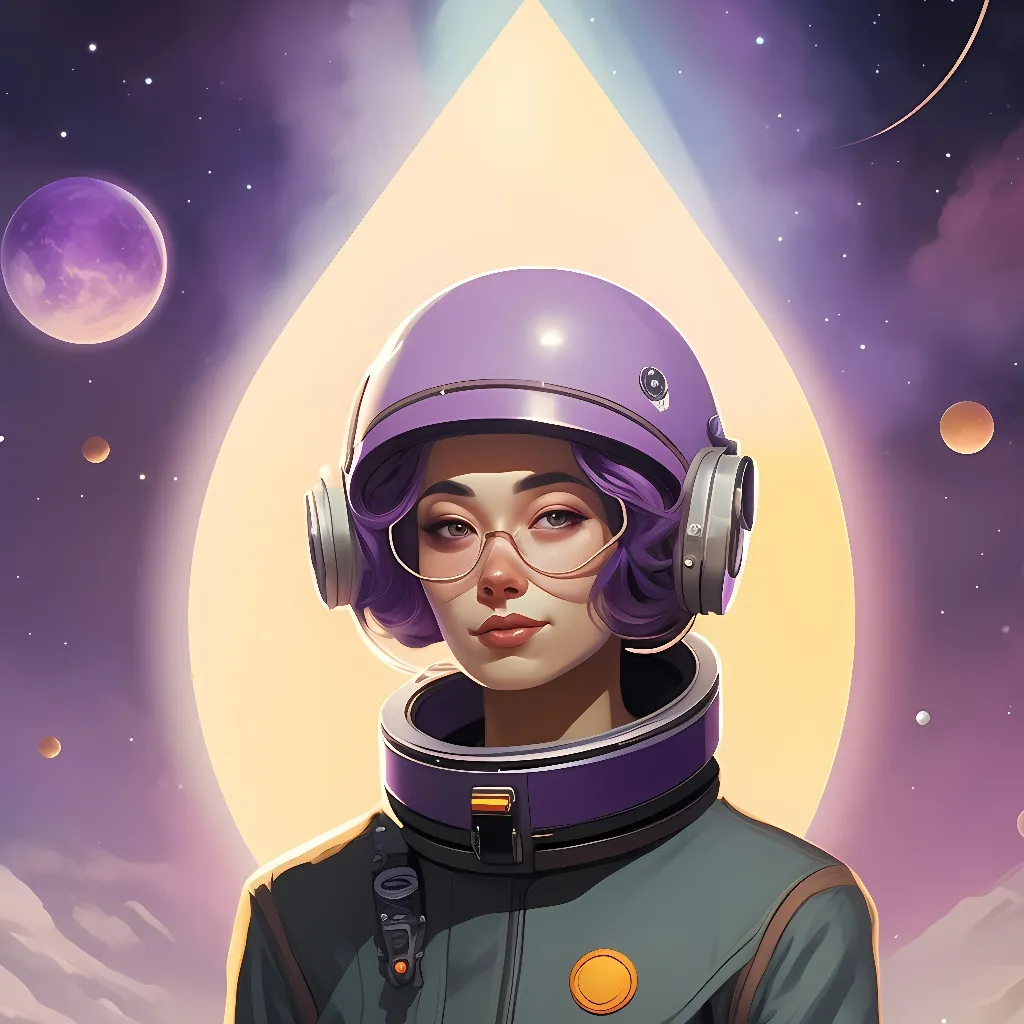 chat with ai character: purple crewmate