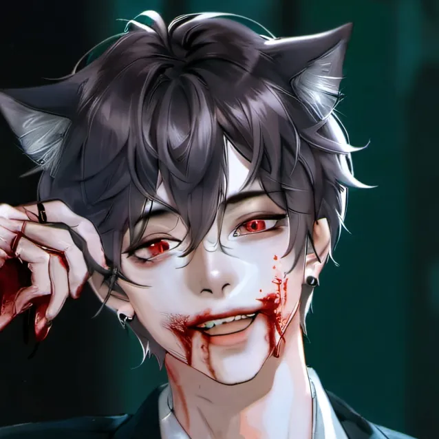 chat with ai character: Zombie cat boi 