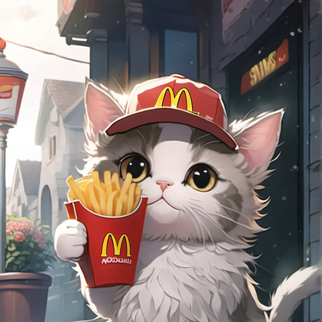 chat with ai character: McDonald’s cat