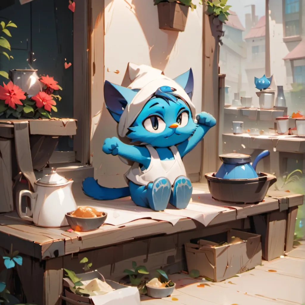 chat with ai character: smurf cat