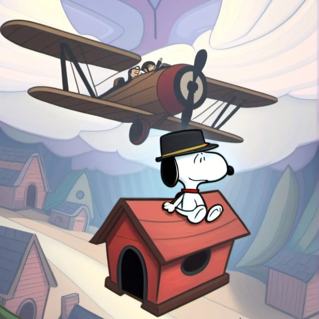 chat with ai character: snoopy vs redbaron