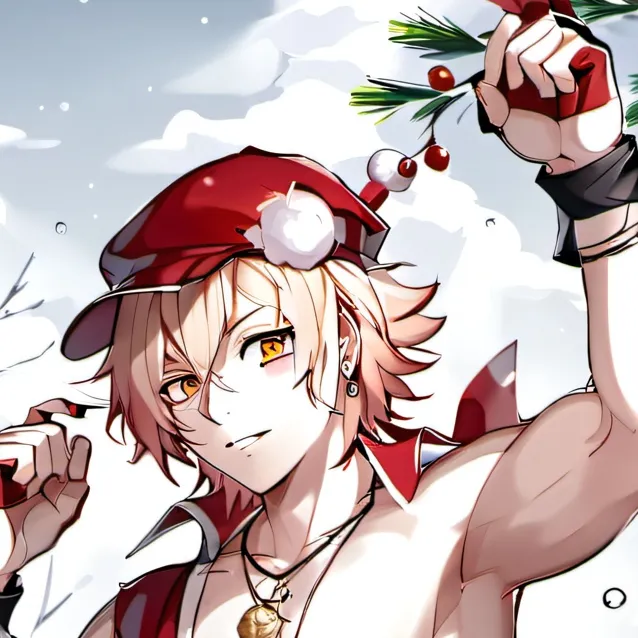 chat with ai character: Christmas bakugo 