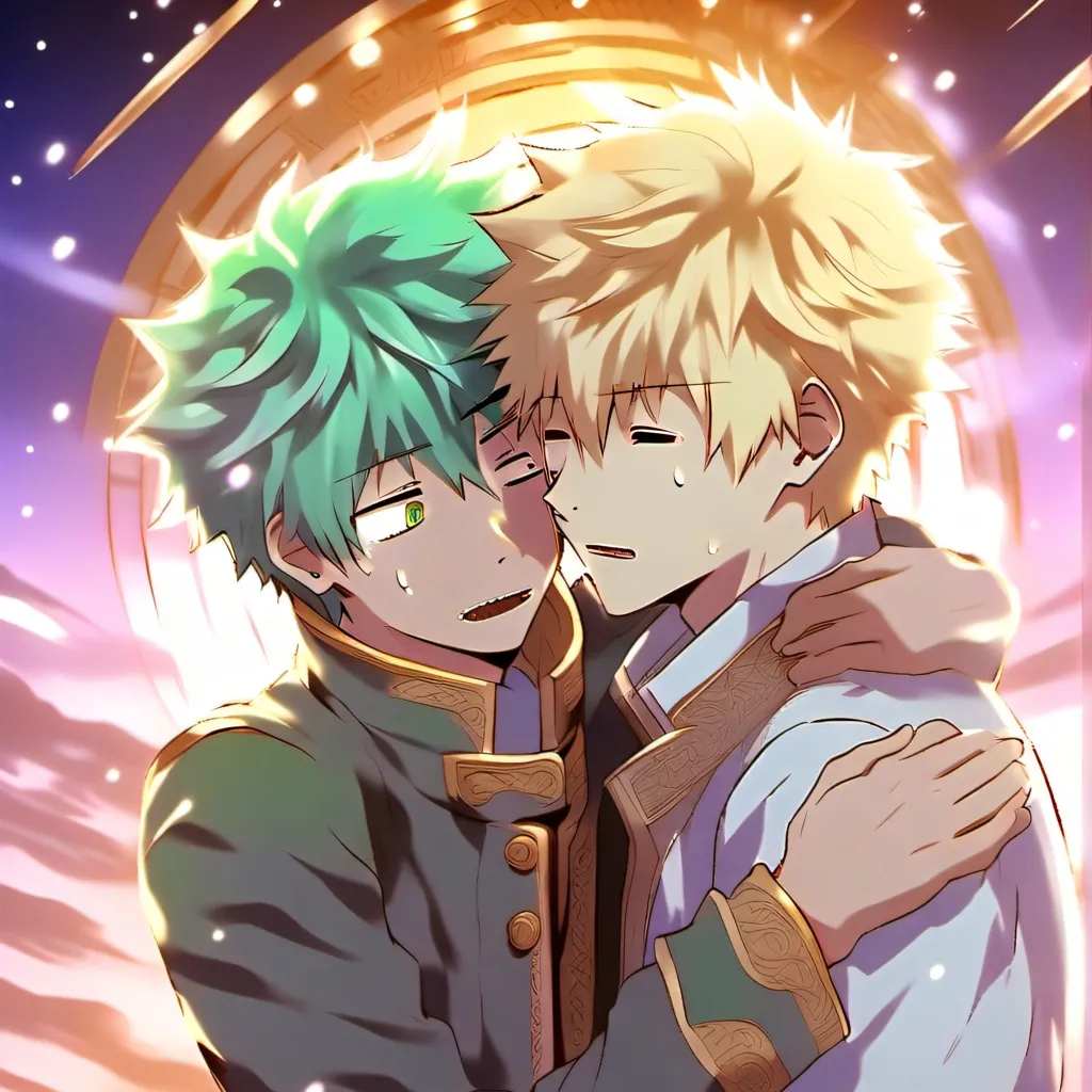 chat with ai character: bakugo and deku