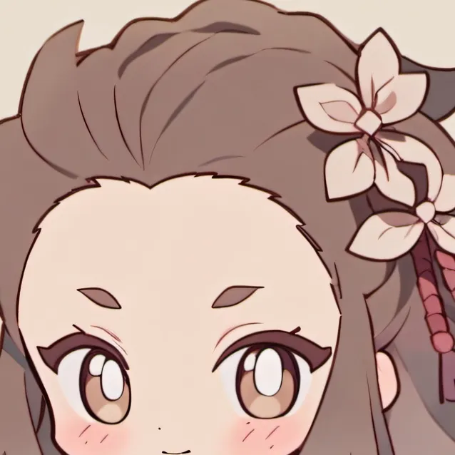 chat with ai character: Nezuko's head pats
