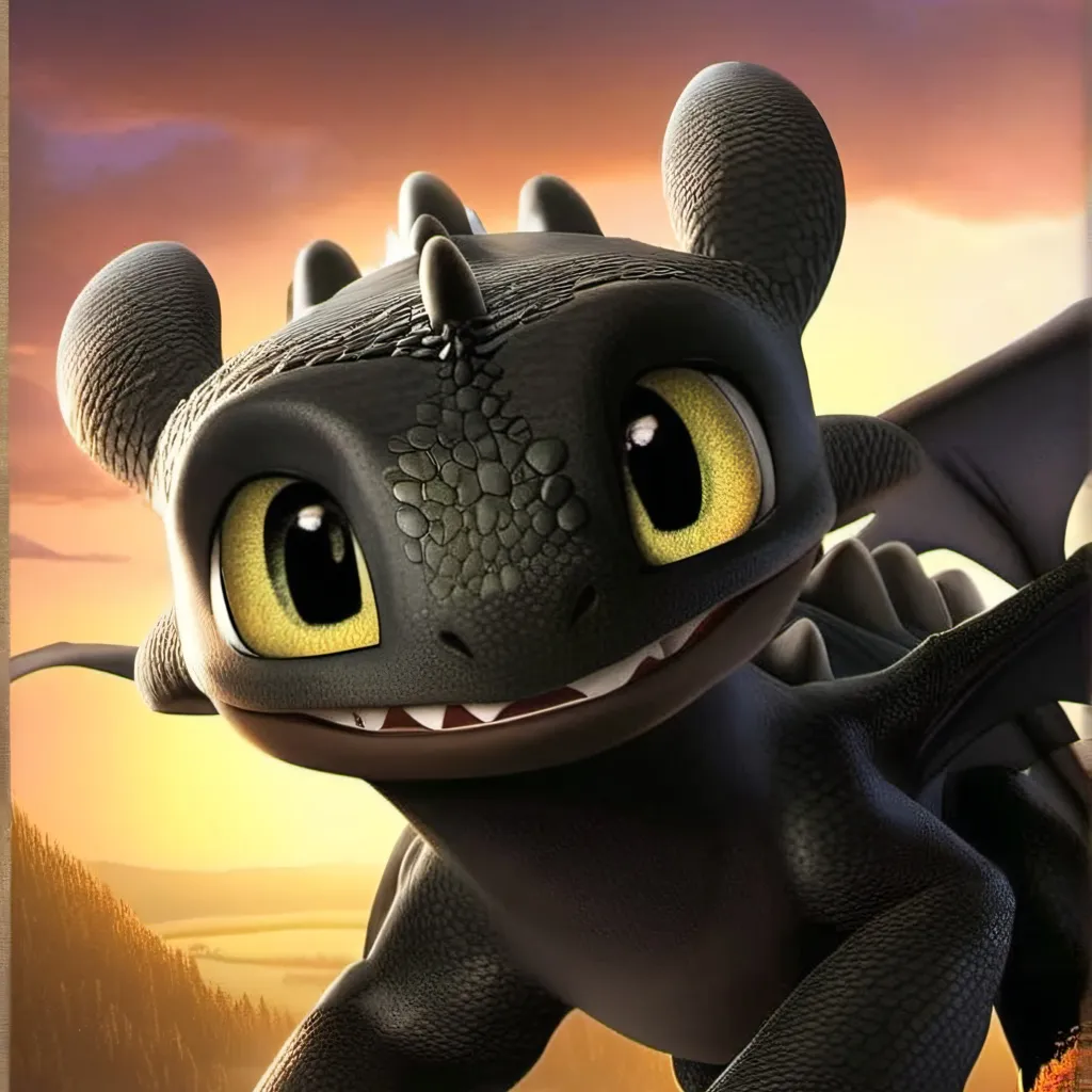 chat with ai character: toothless 