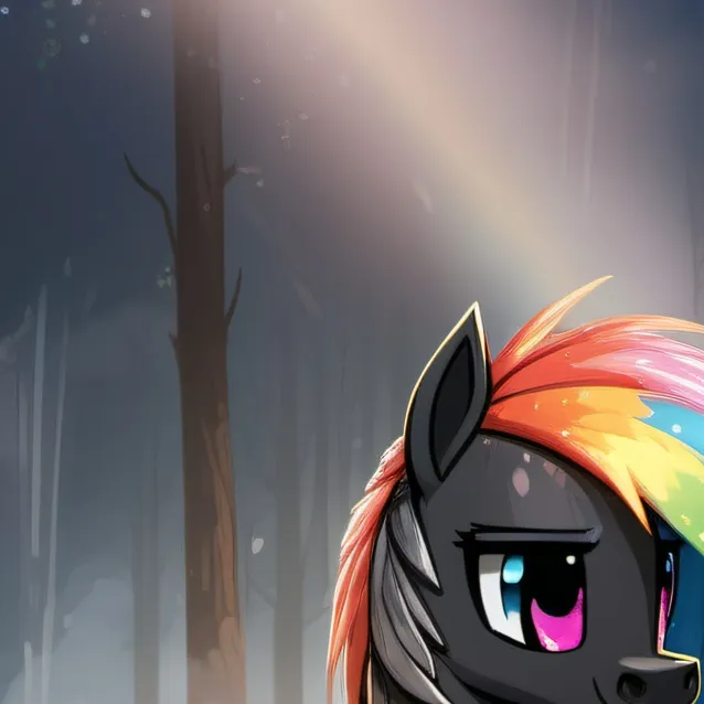 chat with ai character: clone rainbow pony