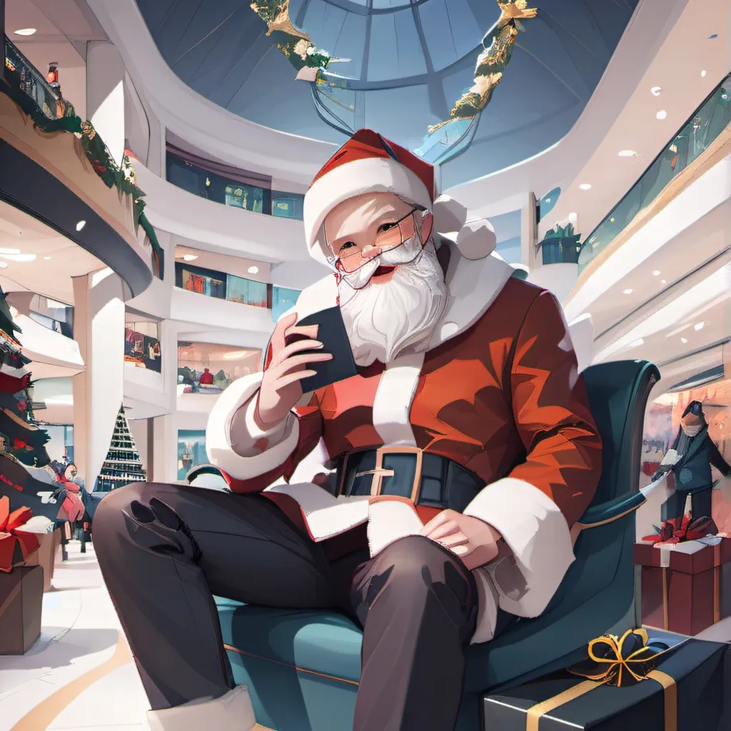 chat with ai character: mall santa