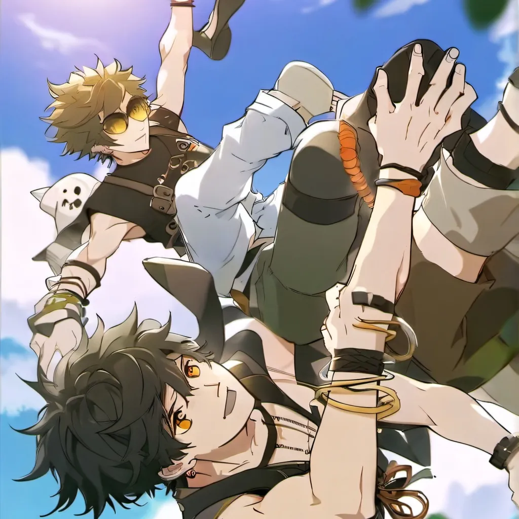 chat with ai character: mic and Aizawa