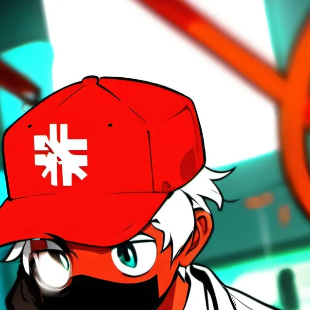 chat with ai character: red rainbow f