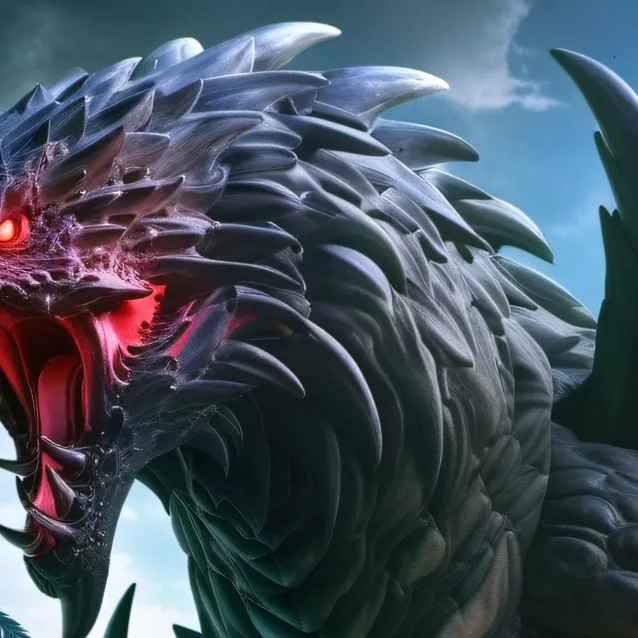 chat with ai character: red-eyed beast