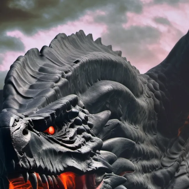 chat with ai character: Orange-Eyed beast