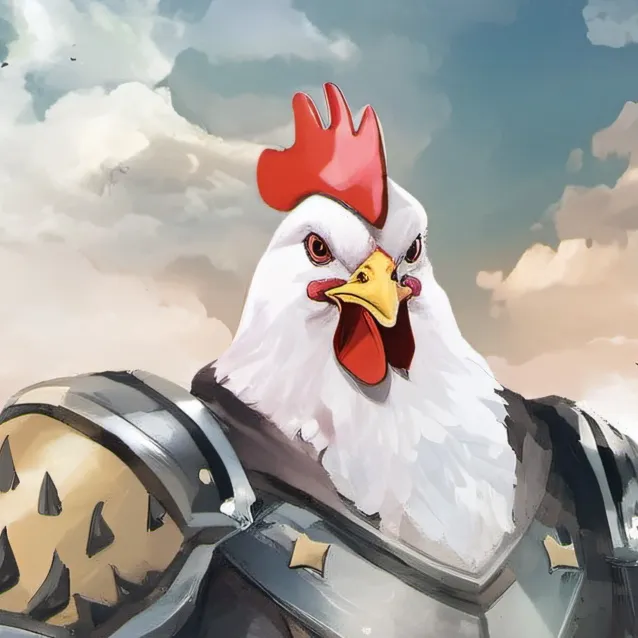 chat with ai character: Warlord chicken
