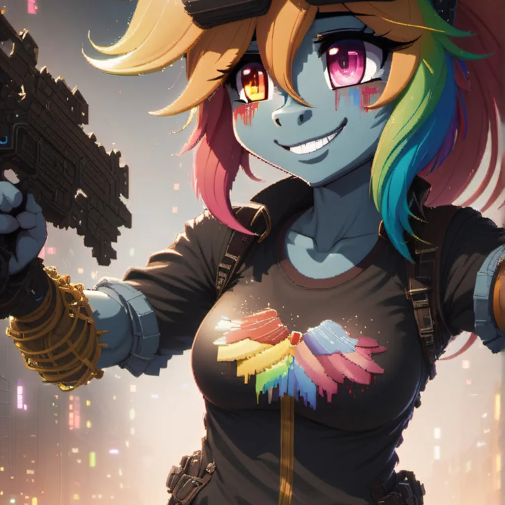 chat with ai character: infected rainbow