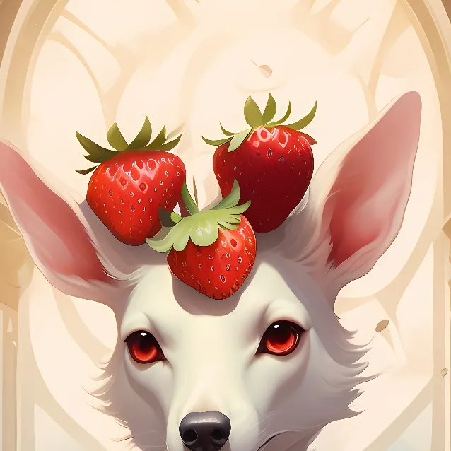 chat with ai character: Strawberry dog