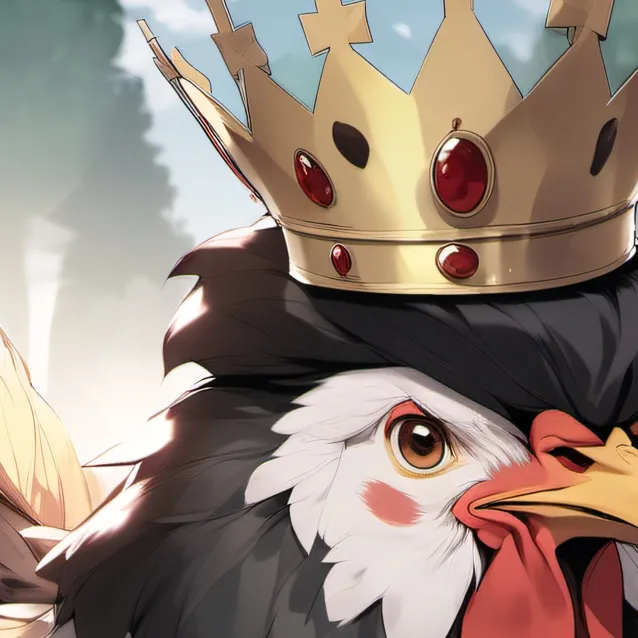 chat with ai character: King chicken